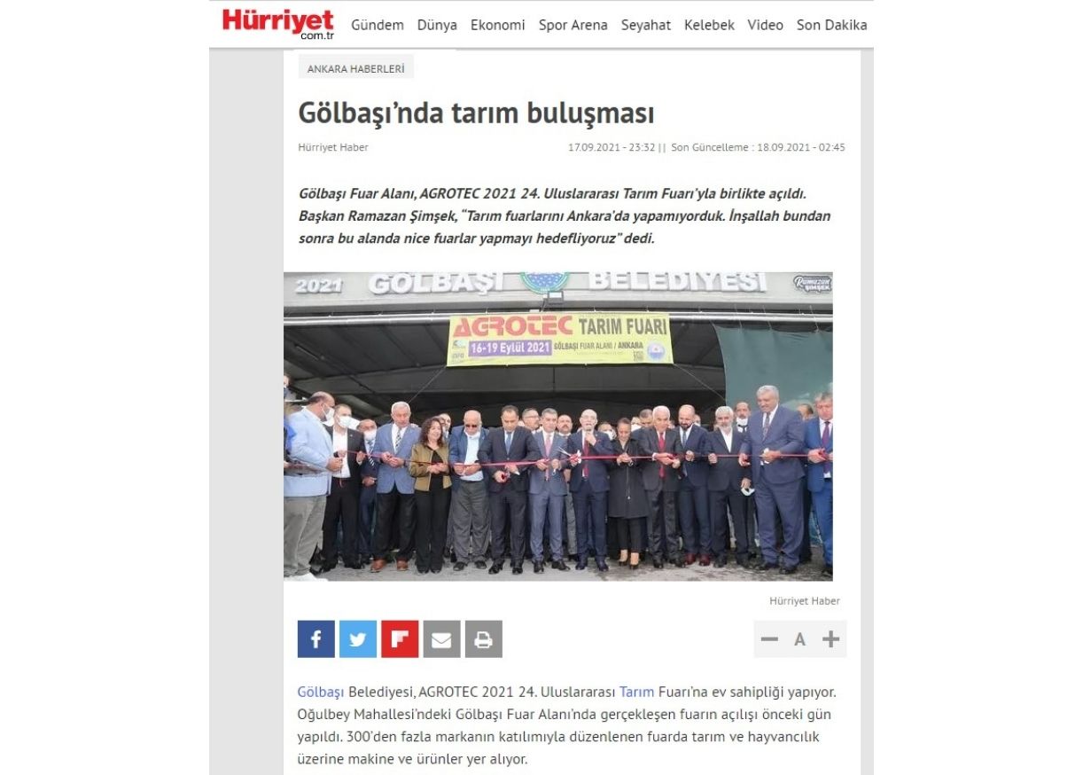 GÖLBAŞI'NDA TARIM BULUŞMASI