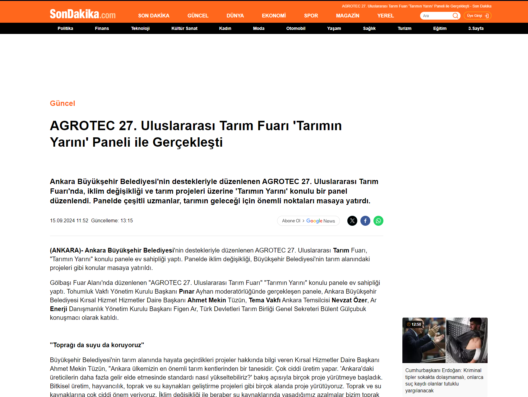AGROTEC 27. ULUSLARARASI TARIM FUARI
